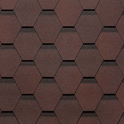 Гибкая черепица Docke PIE Premium коллекция ШЕФФИЛД Зрелый Каштан 3,0м2/уп фото Центр Металлокровли