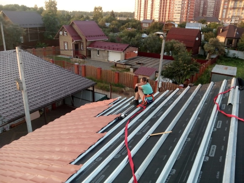 Металлочерепица Геркулес 8004 терракотовый Стальной Бархат от Центра Металлокровли в Астане