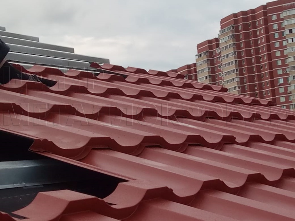 Металлочерепица Геркулес 8004 терракотовый Стальной Бархат от Центра Металлокровли в Астане Металлочерепица Геркулес 8004 терракотовый Стальной Бархат от Центра Металлокровли в Астане