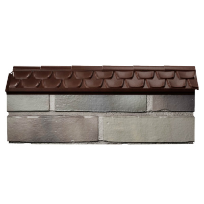 Парапет Elbrus Коричневый на 0.5 кирпича 130мм фото 2