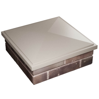 Колпак БонаМоно Бежевый на столб 2х2 кирпича фото 4