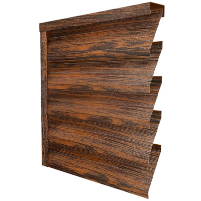 Ламель усиленная ЭКО-Z-US под дерево Темный Дуб 3D Принтек двусторонний