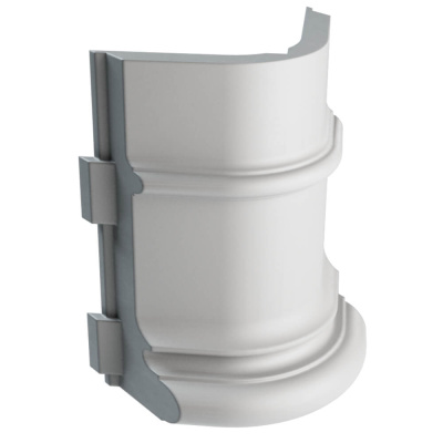 Подступенок угловой Verona 110х140х30мм Мраморный фото 1