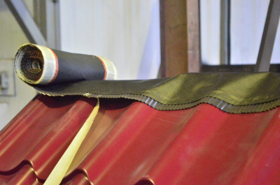 Аэроэлемент конька кровли Ventakrov LUX монтаж на конек кровли 1